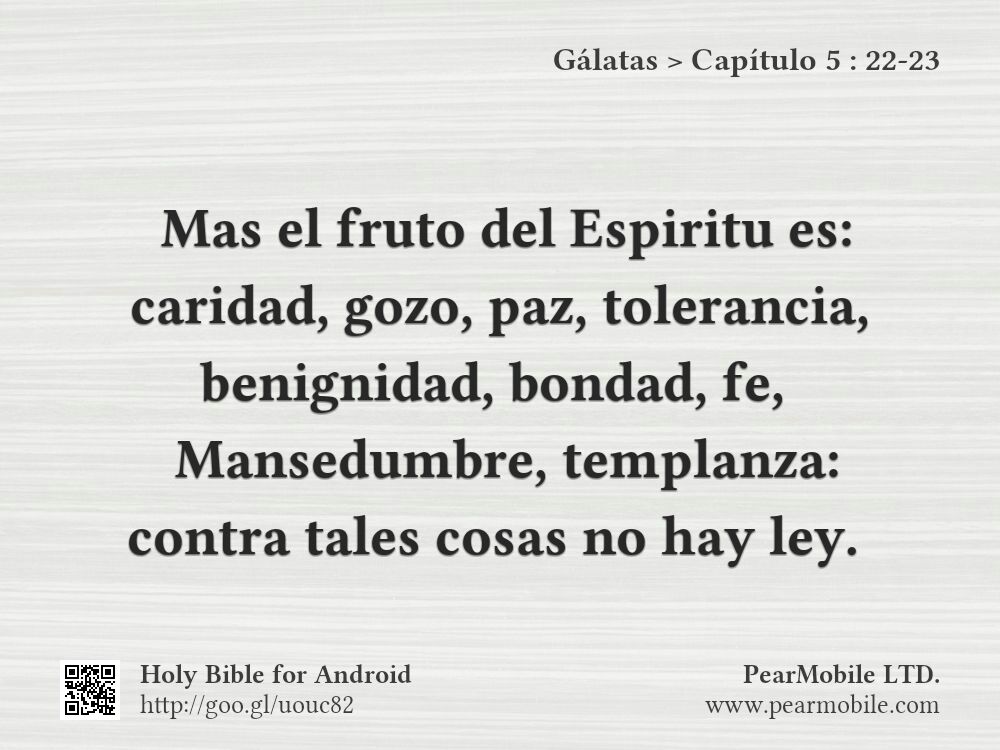 Gálatas, Capítulo 5:22-23